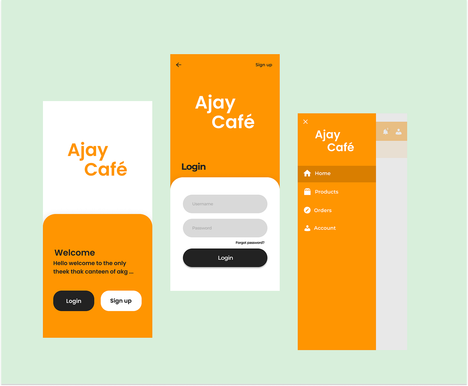 Canteen App Admin UI by Anshika on Dribbble