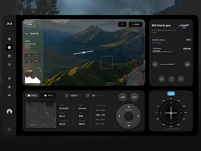 DJI Mavic Pro interface concept branding dailyui design designinspiration illustration inspiration logo productdesign ui user interface