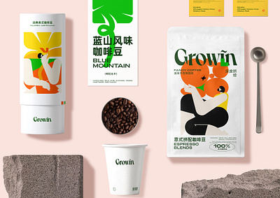 Grown Brand Identity & Packaging brand design branding design flat graphic design illustration logo typography ui vector
