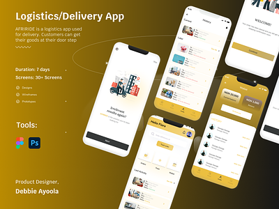 Logistics App bus car delivery goods logistics order orders