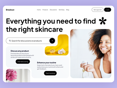 Skincare Social Platform cards cosmetology health health product light design medical modern design skin skincare skincare product skincare routine social media social platform spa trendy ui design ux design