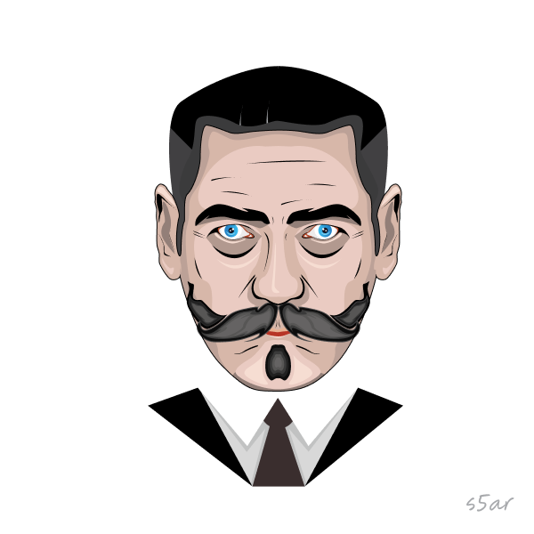 Hercule Poirot- A portrait by Erevna on Dribbble