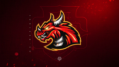 Dragon Head Mascot Logo🐲 design dragon logo e sports logo graphic design illustration logo mascot logo vector