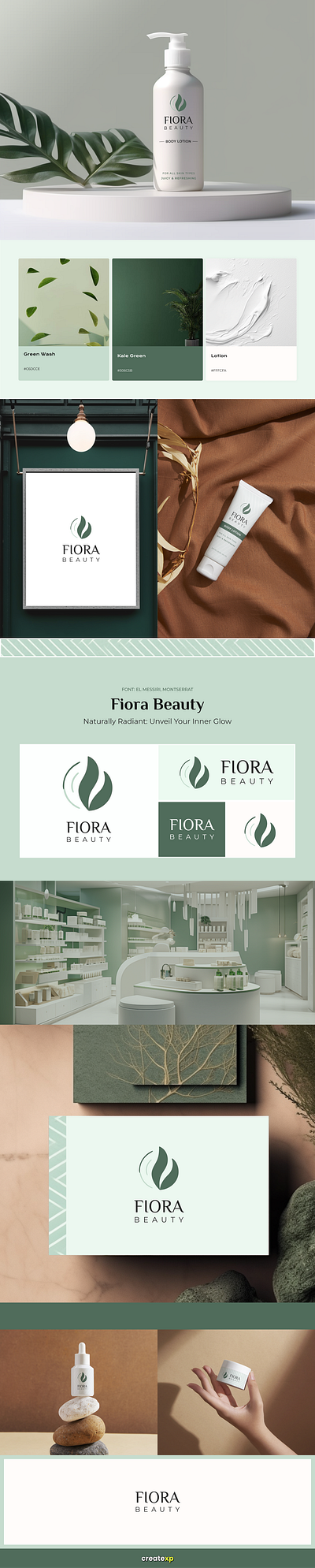 Fiora Cosmetics Brand Identity Design | Logo Design branding