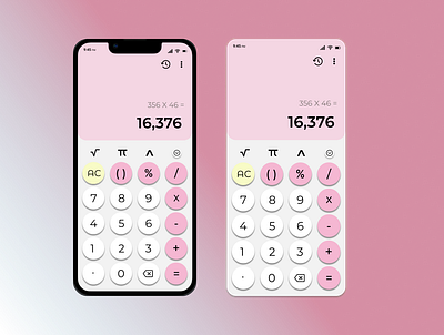 Day 03/100: Calculator design mobil typography ui