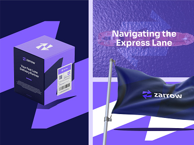 Zarrow Branding brand brand identity branding express graphic design identity logistic logo logo design logotype