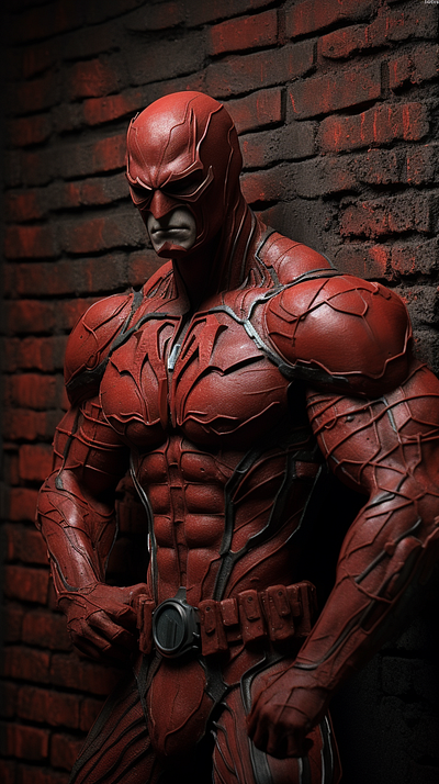 Daredevil in new suit 3d animation branding design fantasy graphic design illustration logo marvel ui vector