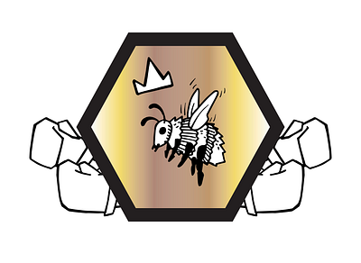 Bumblebee (sticker project) art bug bumblebee cartoon cartoonish color design drawing fight graphic design hand drawn illustration logo simple sticker vector