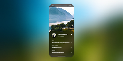 🪐 Profile view screen graphic design ui