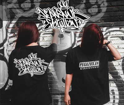 Pegazus Ent. Merchandise cloth graffiti graphic design lettering logo merch t shirt