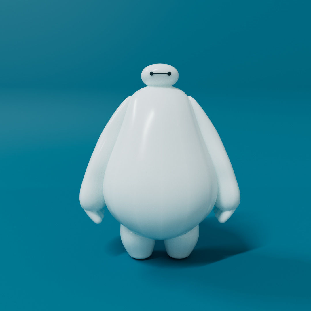 baymax modeling in cinema4d 3d graphic design