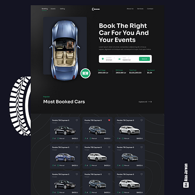 Cars Booking | UI Design app design graphic design landing page ui ux