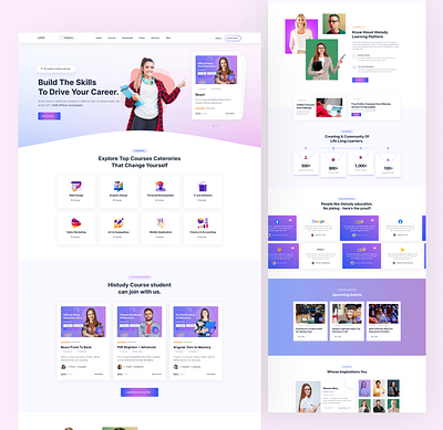 Career Development Website development figma interaction design skills ui uiux ux web design website