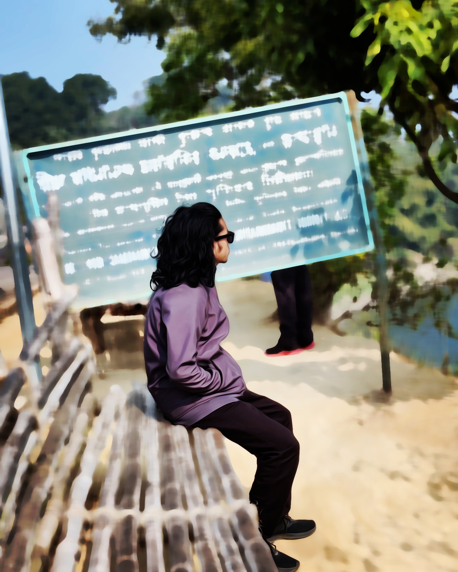 Rangamati Hill Area adobe photoshop digital art digital oil paint digital oil painting digitaloilpaint edit graphic design oil painting oilpainting photo edit photo manipulation photo retouching potrait