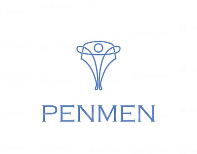 pen men logo design logo art