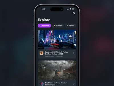 Gummys.tv – web 3.0 video streaming platform app branding design mobile app mobile app design ui ux design