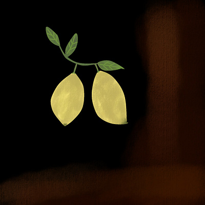 Lemon in the dark animation design graphic design illustration logo vector