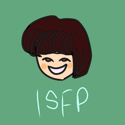 ISFP girl animation branding graphic design illustration logo vector