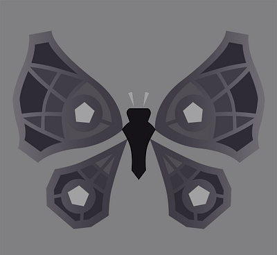 Dark Butterfly design graphic design illustration