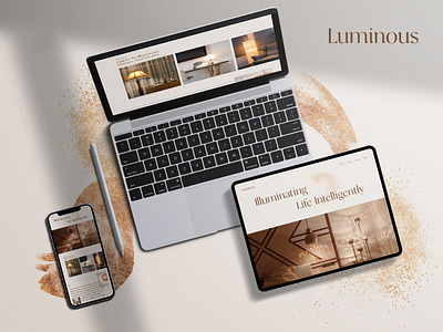 LUMINOUS - Lighting shop - Shopify website creative website design ecomercial figma graphic design landing page lighting lighting landing page lighting shop lighting shop landing page lighting shop website lighting website lighting website design shopify shopify themes ui website website design website design company website development