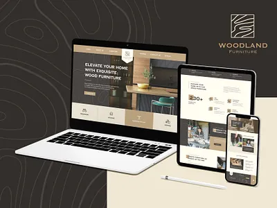 Woodland - Furniture - Landing page website creative website design ecomercial figma furniture furniture landing page furniture website design graphic design interior design interior website landing page shopify shopify themes ui website website create website design website design company website development wordpress web design