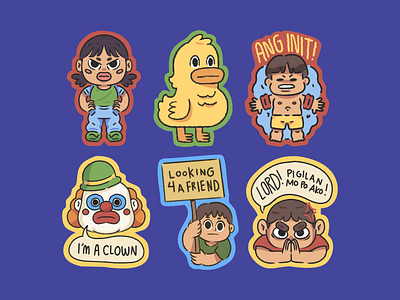 Filipino Relatable Sticker Illustrations duck filipino funny philippines relatable sticker sticker illustration tagalog