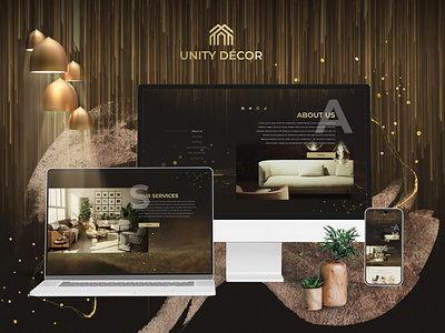 Unity Decor - Furniture - Landing page website creative website design figma furniture furniture landing page furniture website furniture website design graphic design interior interior design interior website interior website design landing page shopify ui website website interior landing page website design website design company website development