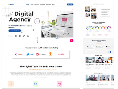 Agency Landing Page Design agency landing page design company landing page it website landing page