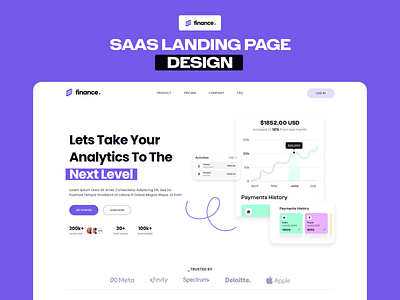 SAAS Landing Page Design design homepage landing page prototype saas saaslandingpage saleslandingpage ui ux userinterface webpage websiteui wireframe