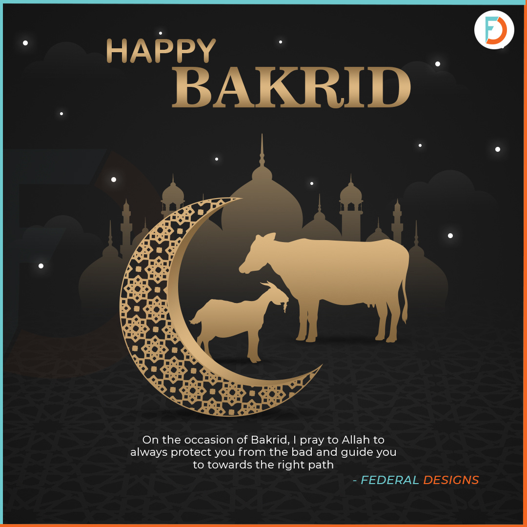 A poster of BAKRID FESTIVAL by Preethi Gudla on Dribbble