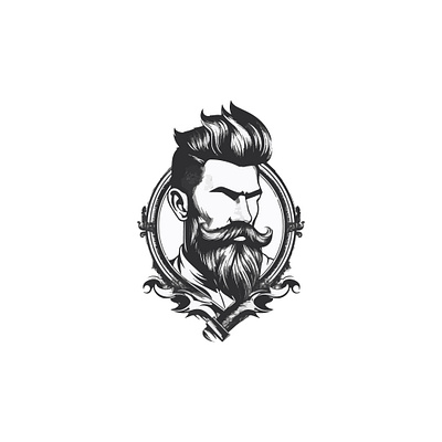 Barber Logo concept barber design illustration logo