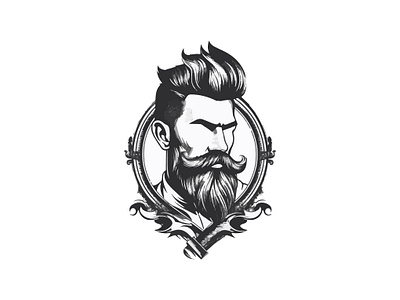 Barber Logo concept barber design illustration logo