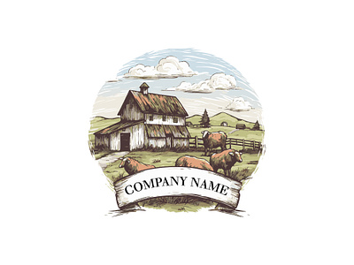Farm Logo concept farm farmer farmlogo illustration logo