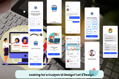 Job Finding App app application design design mobile mobile app ui user experience user interface ux web web design