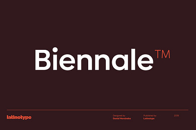 Biennale print font