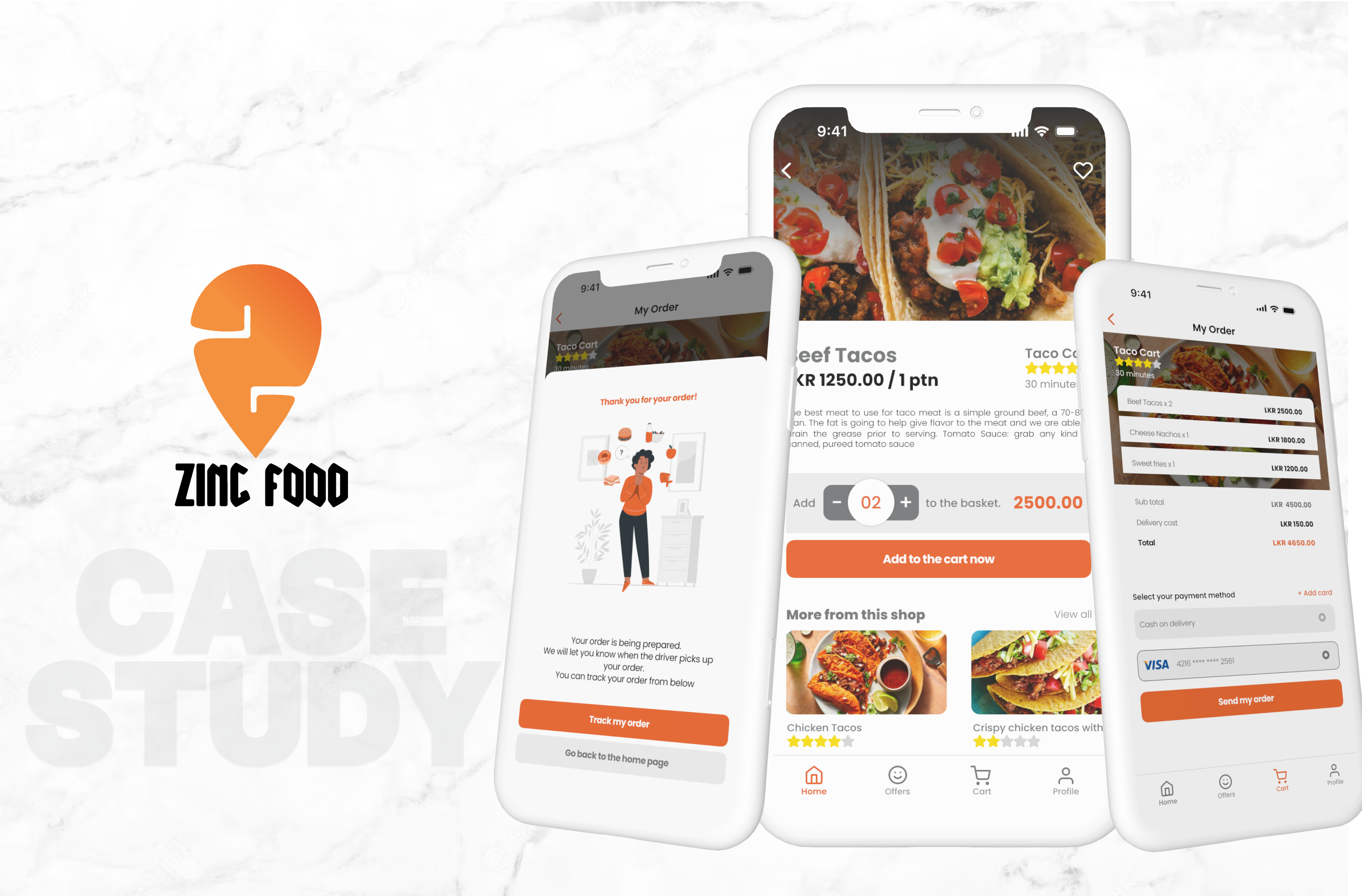 Zing food - Case study for a food delivery application 😍 branding delivery food food app food delivery food delivery application graphic design jithmi alwis logo mobile app mobile ui mobile ui ux sri lanka ui