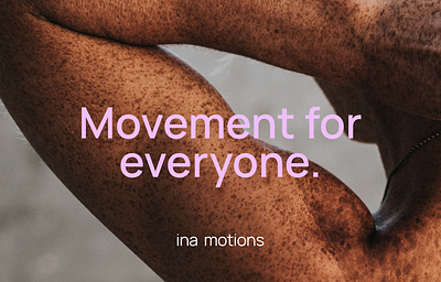 Movement for everyone. branding female branding pink colors strategy tagline