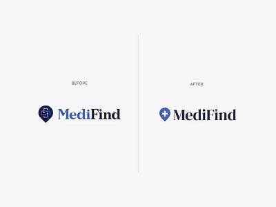 Logo redesign - MediFind doctor healthcare logo medical medifind redesign