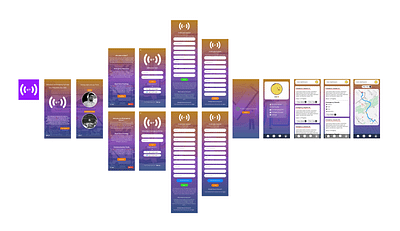 An emergency track app design, { not final design } branding design figma logo ui ux vector