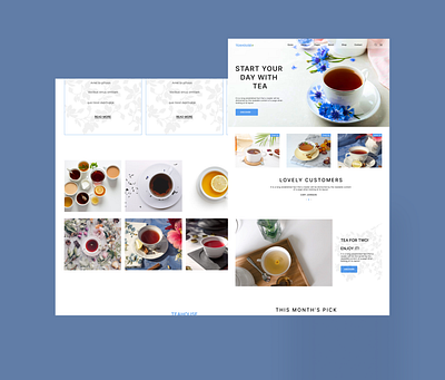 Teashop website Landing page design app ui figma landig hero page design landing landing hero page landing page ui