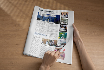 Reimagining the News Paper - Concept design editorial layout news news paper paper the hindu typography