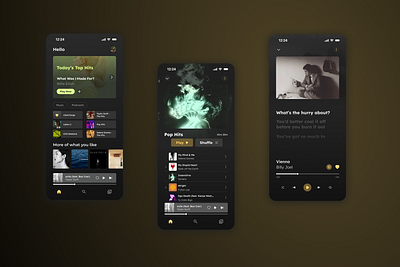Daily UI Challenge | Day 9 | Music Player 100daysdailyuichallenge app dailyui day9 design figma mobile app music music player musicplayerui ui