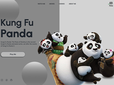 Kung Fu Panda Web design design graphic design kungfupanda gaming ui uiesign uiuxdesign ux webdesign