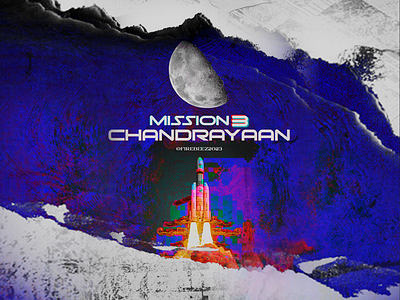 Mission 3 Chandrayaan art blackonewhitegk chandrayaan chandrayaan3 concept firebeez manipulation photoshopmanipulation photshop