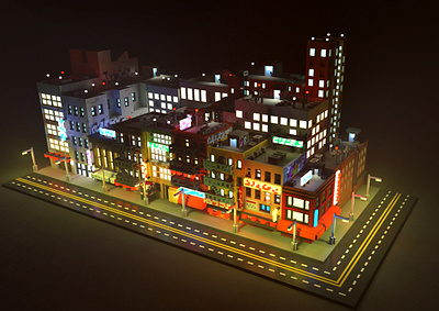 China-towns voxel-illustration china town illustration voxel voxelillustration