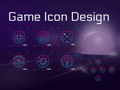 Game Icons dark theme game game icons design game ui graphic design icons icons design ui design