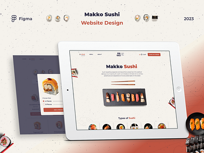 Sushi Website Design design figma restaurant sushi ui uiuxdesign ux website