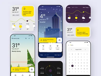 Sky Savvy, Your Personal Weatherman | UI/UX Design adobe app branding design figma mobile app design ui ui design ux