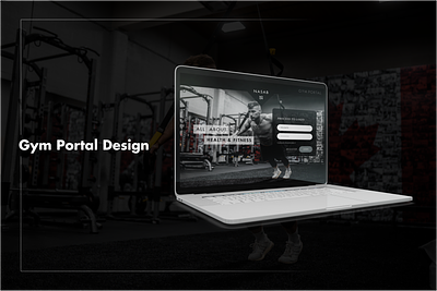 Gym Portal figma gym website login page login screen ui design web design