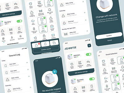 Smart Device App - Hifis app design hifis ios design listening device mobile app smart app smart device sound sounds ui ux